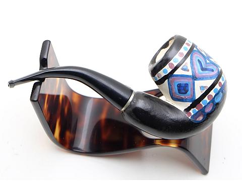 Nice Unsmoked French Ceramic Tobacco Smoking Pipe